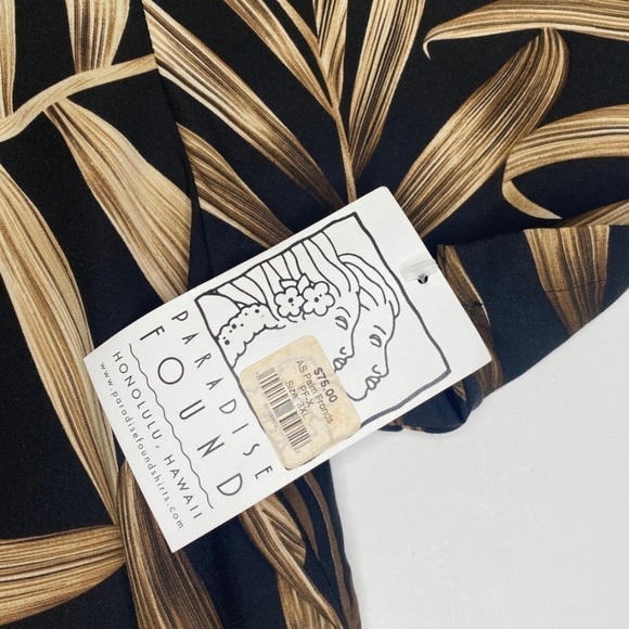 Paradise Found New With Tags Palm Fronds Hawaiian Camp Shirt sz 3x - Picture 7 of 7